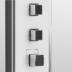 Душевая панель Roltechnik Luce Kvadro 4000381 стойка с гидромассажем