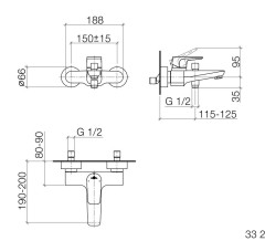 Смеситель Dornbracht Subway 33.200.935.00