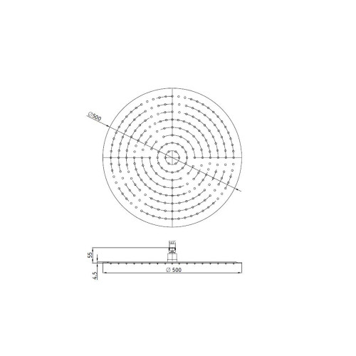 Верхний душ 3D круглый RGW SP-81B арт. 21148140-04