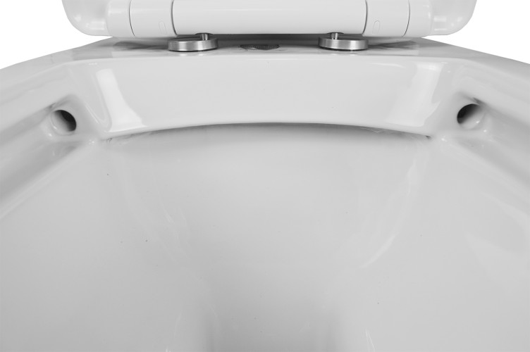 Унитаз-компакт Creo Ceramique TOURS 370х700х790 напольный, с тонкой крышкой и быстросъемным сиденьем микролифт (TO1002N+TO1003N+TO1001N)