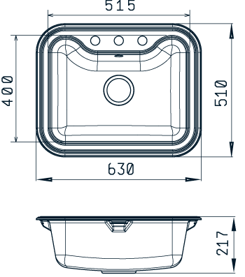 Кухонная мойка Florentina Крит-630 20.110.D0630