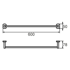 Полотенцедержатель Milardo Neva NEVSM10M49