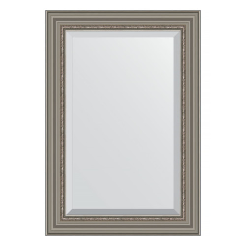 Зеркало настенное с фацетом EVOFORM в багетной раме римское серебро, 66х96 см, BY 1277