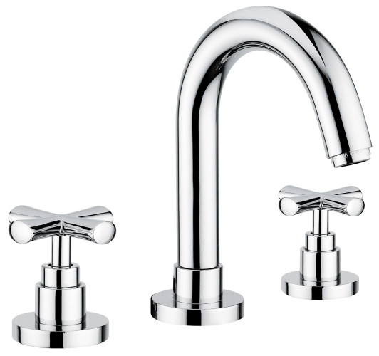 Emmevi Spirit New, двухвентильный смеситель для раковины на 3 отверстия с донным клапаном, цвет черный матовый