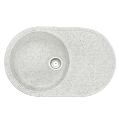 Кухонная мойка Formastone Fosto  КМ 74-46, овальная с крылом,олово