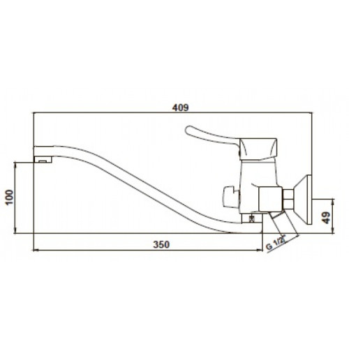 Смеситель для ванны с душем KAISER Verona (29055В)