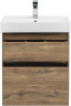 Тумба с раковиной Aquanet Nova Lite 60 дуб рустикальный (2 ящика)