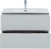 Тумба с раковиной Aquanet Алвита New 80 2 ящика, серый