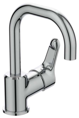 Смеситель для раковины Ideal Standard ALPHA рукоятка сбоку, система монтажа EASY-FIX (облегченный монтаж), хром (BC650AA)