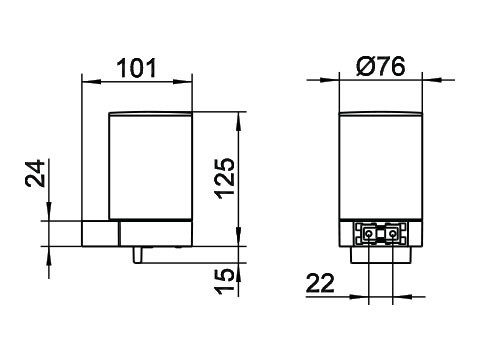 Дозатор жидкого мыла Keuco Plan, хром (14951010000)