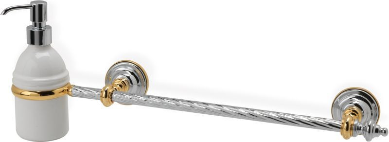 Stil Haus Giunone, полотенцедержатель + керамический дозатор, цвет бронза