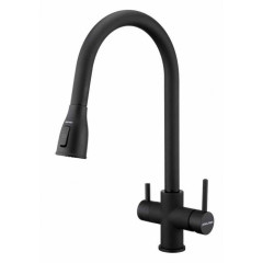 Смеситель для кухни Paulmark Lange, антрацит полностью, La214212-401, Paulmark