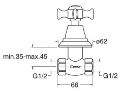 Запорный кран CRISTINA CANOVA CN62092