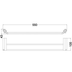 Держатель для полотенец Schein Watteau 12822