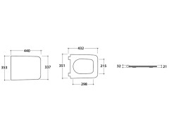 Сиденье из дюропласт GLOBO Incantho IN020BI