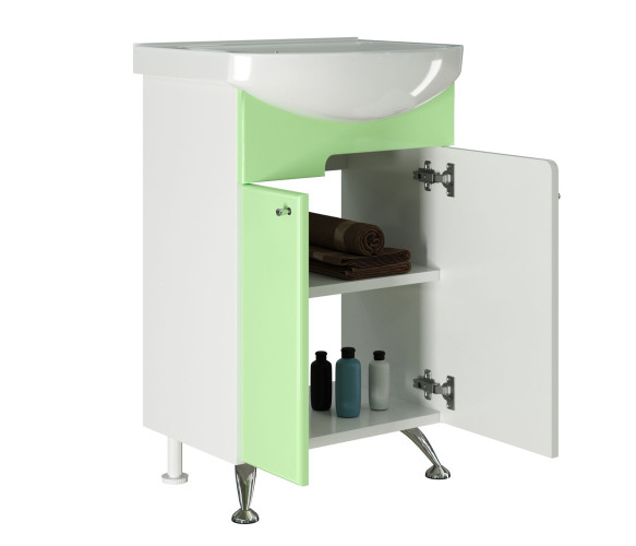 Тумба под раковину Уют-55 MIXLINE Посейдон-55 зеленый (523169)