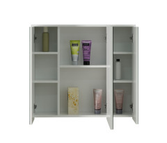 Зеркало-шкаф навесной без подсветки MIXLINE Неаполь-75 белый (512211)