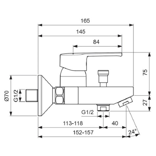 Комплект смесителей Vidima Uno Хром (BD127AA)