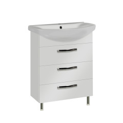 Тумба под раковину AQUATON Ария 65 Н белая (1A123401AA010)