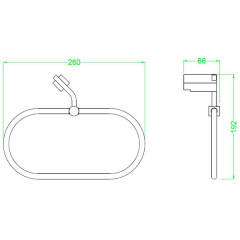Кольцо для полотенец Schein Watteau 125A1