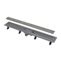 Душевой лоток Alcadrain с порогами из нержавеющей стали для перфорированной решетки (APZ18-750M)