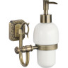 Дозатор для жидкого мыла с настенным держателем Savol S-006431 бронза