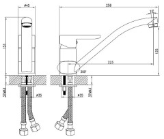 Смеситель Iddis Sena SENSB00i05