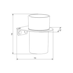 Подстаканник IDDIS Noa черный матовый (NOABLG0i45)