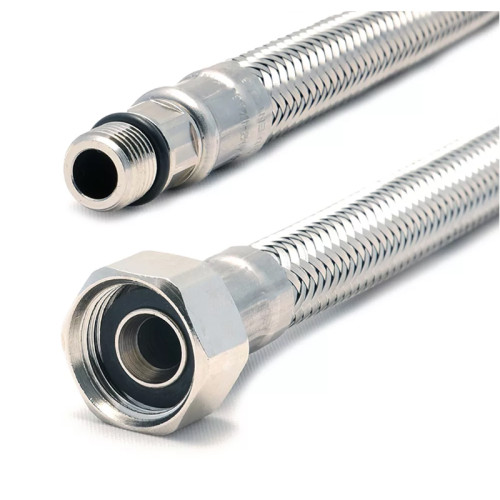 Гибкая подводка Tucai 1/2"-М10х1 L17, 30см, в стальной оплетке для смесителя, вн. - нар. (3964)