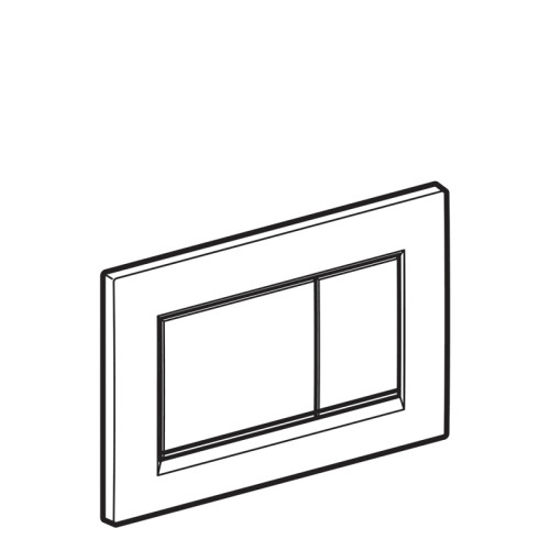 Кнопка смыва Geberit SIGMA 24.6х1.2х16.4 для инсталляции, пластик, цвет Хром матовый (115.883.JQ.1)