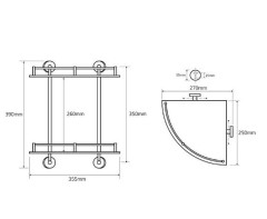Полочка Bemeta Omega 104202142