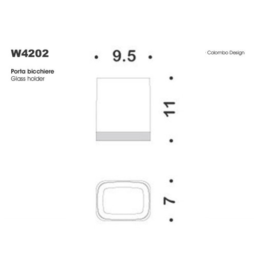 Стакан для зубных щеток Colombo Design Time W4202.000