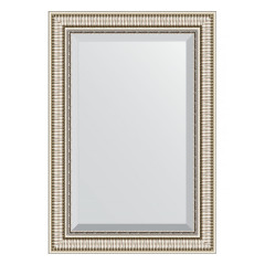 Зеркало настенное с фацетом EVOFORM в багетной раме серебряный акведук, 67х97 см, BY 1278