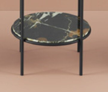 Мебельная полка Artceram Vogue 2.0 black & gold