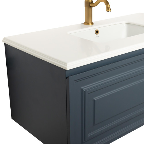 Комплект для ванной Atoll Монмартр 110 серый индиго