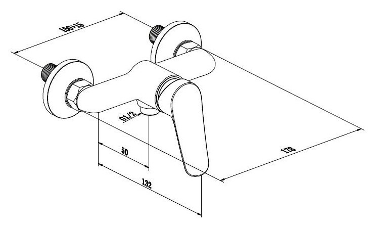 Смеситель для душа Damixa Origin One 812000000