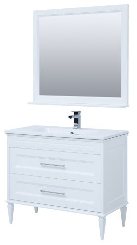 Мебель для ванной Aquanet Бостон М 100 белый (лит. мрамор)