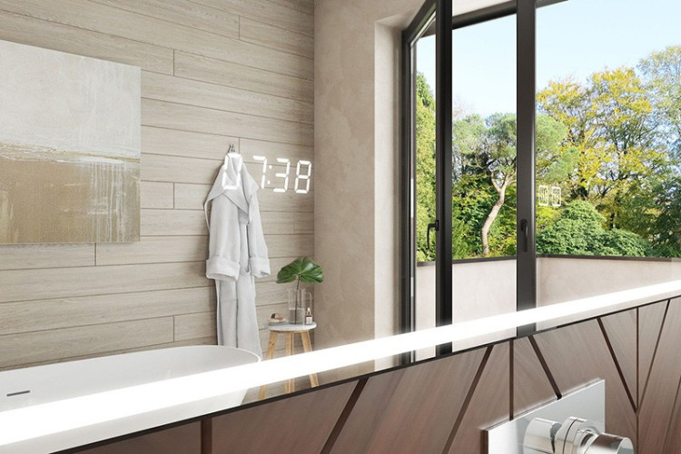 Зеркало Vigo Marta Luxe 60 с подсветкой и часами