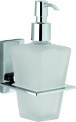 Sanibano Agatha, настенный стеклянный дозатор, цвет хром