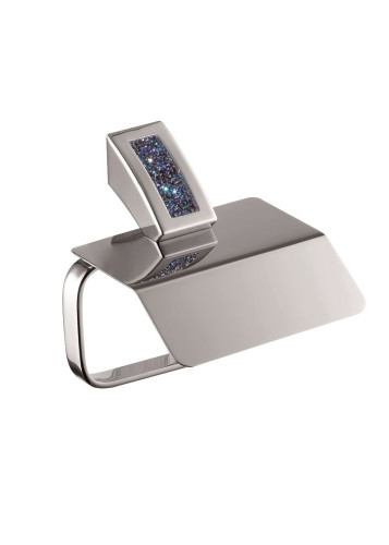 Sanibano Estrella, бумагодержатель с крышкой, цвет хром-кристаллы Swarovski bermudа blue
