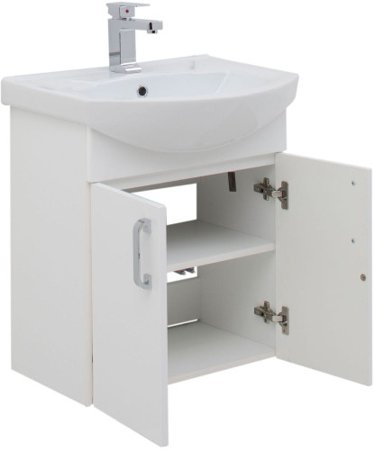 Тумба под раковину Aquanet Ирис 60 белый (2 дверцы)