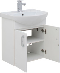 Тумба под раковину Aquanet Ирис 60 белый (2 дверцы)