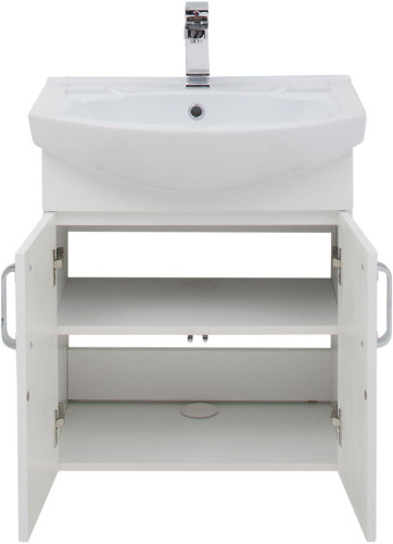 Тумба под раковину Aquanet Ирис 60 белый (2 дверцы)
