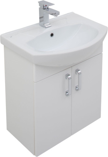Тумба под раковину Aquanet Ирис 60 белый (2 дверцы)