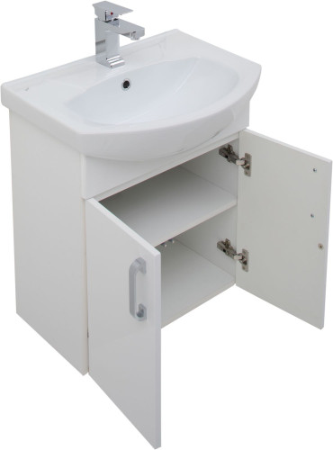 Тумба под раковину Aquanet Ирис 60 белый (2 дверцы)