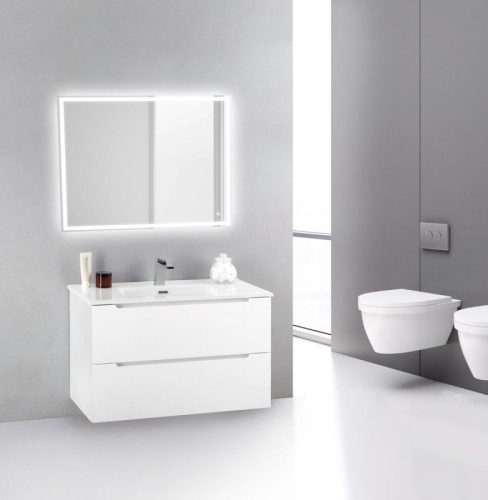 База под раковину подвесная BelBagno ETNA39-800/390-2C-SO-RW-P Rovere Moro