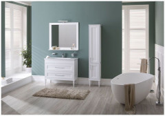 Шкаф-пенал для ванной Aquanet Бостон М 36 белый