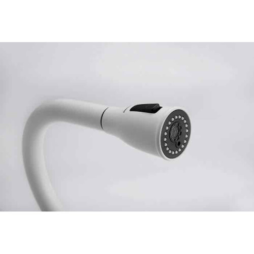 Смеситель для кухни Paulmark Lange, белый матовый полностью, La214212-431, Paulmark