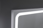 Xpertials EMIN, зеркало 80х80 см, LED свет, вкл/выкл с диммером, антизапотевание, профиль матовый хром