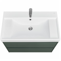 Тумба под раковину Roca Ona 800 подвесная, 2 ящика, зеленый матовый (A857630513)